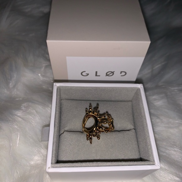 Glod Radiant Beams Cuff Ring - Picture 2 of 4